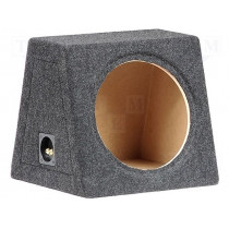 C1230; Car loudspeaker enclosure; MDF; black melange; textil; 30l; 300mm; BASSER