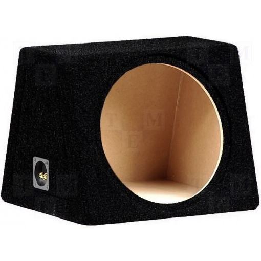 C1550 BLACK; Car loudspeaker enclosure; MDF; black; textil; 50l; 380mm; BASSER