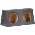 C1020X2; Car loudspeaker enclosure; MDF; black melange; textil; 20+20l; BASSER C1020X2; Car loudspeaker enclosure; MDF; black melange; textil; 20+20l; BASSER