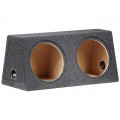 C1230X2; Car loudspeaker enclosure; MDF; black melange; textil; 30+30l; BASSER C1230X2; Car loudspeaker enclosure; MDF; black melange; textil; 30+30l; BASSER