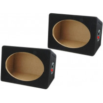 KOL69; Car loudspeaker enclosure; MDF; black; textil; 3.6l; 6x9