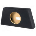 P1015 BLACK; Car loudspeaker enclosure; MDF; black; textil; 15l; 250mm; BASSER