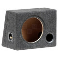 B1025; Car loudspeaker enclosure; MDF; black melange; textil; 25l; 250mm; BASSER