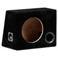 B1025 BLACK; Car loudspeaker enclosure; MDF; black; textil; 25l; 250mm; BASSER