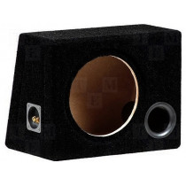 B1025 BLACK; Car loudspeaker enclosure; MDF; black; textil; 25l; 250mm; BASSER