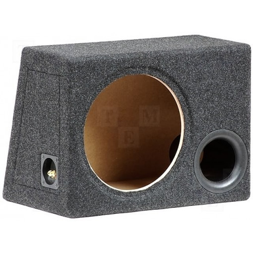 B1240; Car loudspeaker enclosure; MDF; black melange; textil; 40l; 300mm; BASSER