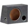 B1250; Car loudspeaker enclosure; MDF; black melange; textil; 50l; 300mm; BASSER