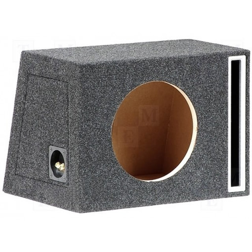 B1035S; Car loudspeaker enclosure; MDF; black melange; textil; 35l; 250mm; BASSER