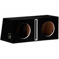 B1035SX2 BLACK; Car loudspeaker enclosure; MDF; black; textil; 35+35l; 250mm; BASSER