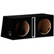 B1250SX2 BLACK; Car loudspeaker enclosure; MDF; black; textil; 50+50l; 300mm; BASSER