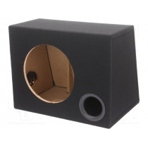 SK10 BLACK; Car loudspeaker enclosure; MDF; black; textil; 25l; 250mm; BASSER