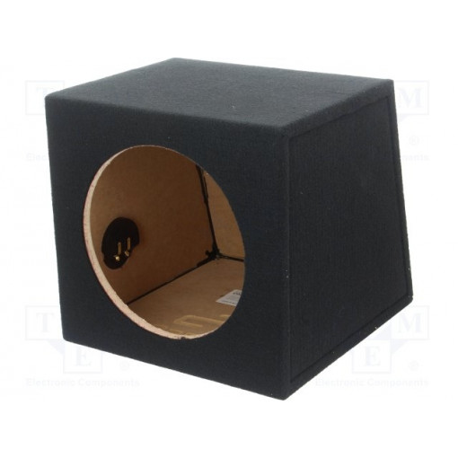 COM10 BLACK; Car loudspeaker enclosure; MDF; black; textil; 20l; 250mm; BASSER