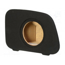; Car loudspeaker enclosure; MDF; black; textil; 8l; 200mm; 222mm; BASSER