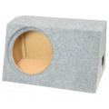 ; Car loudspeaker enclosure; MDF; gray melange; textil; 30l; 300mm; BASSER