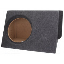 ; Car loudspeaker enclosure; MDF; gray melange; textil; 30l; 300mm; BASSER