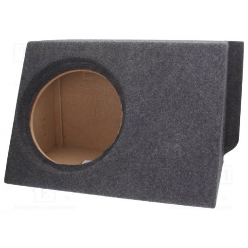 ; Car loudspeaker enclosure; MDF; gray melange; textil; 30l; 300mm; BASSER
