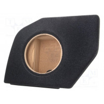 ; Car loudspeaker enclosure; MDF; black melange; textil; 15l; 250mm; BASSER