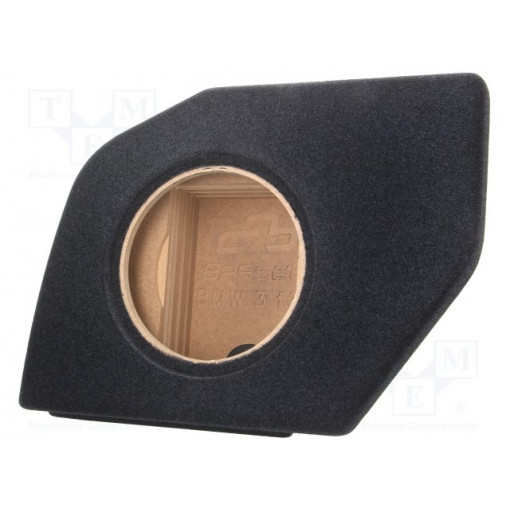 ; Car loudspeaker enclosure; MDF; black melange; textil; 15l; 250mm; BASSER