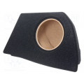 ; Car loudspeaker enclosure; MDF; black melange; textil; 15l; 250mm; BASSER
