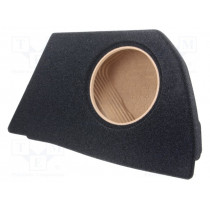 ; Car loudspeaker enclosure; MDF; black melange; textil; 15l; 250mm; BASSER