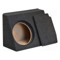; Car loudspeaker enclosure; MDF; black melange; textil; 28l; 300mm; BASSER