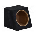 ; Car loudspeaker enclosure; MDF; black melange; 8l; 200mm; BMW; BASSER