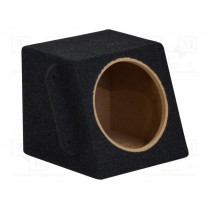 ; Car loudspeaker enclosure; MDF; black melange; 8l; 200mm; BMW; BASSER
