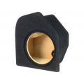 ; Car loudspeaker enclosure; MDF; black; textil; 15l; 250mm; 272mm; BASSER