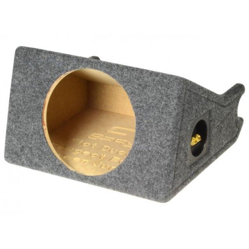 ; Car loudspeaker enclosure; MDF; black melange; textil; 8l; 200mm; BASSER