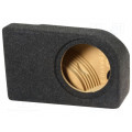 ; Car loudspeaker enclosure; MDF; black melange; textil; 8l; 200mm; BASSER