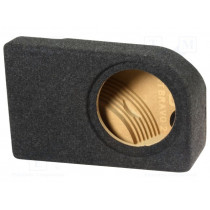 ; Car loudspeaker enclosure; MDF; black melange; textil; 8l; 200mm; BASSER