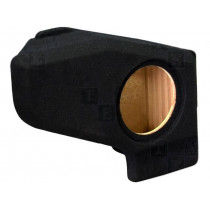 ; Car loudspeaker enclosure; MDF; black; textil; 8l; 200mm; 217mm; BASSER