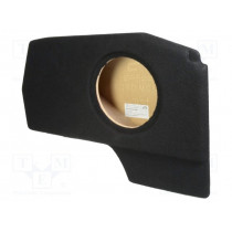 ; Car loudspeaker enclosure; MDF; black; textil; 15l; 250mm; 272mm; BASSER