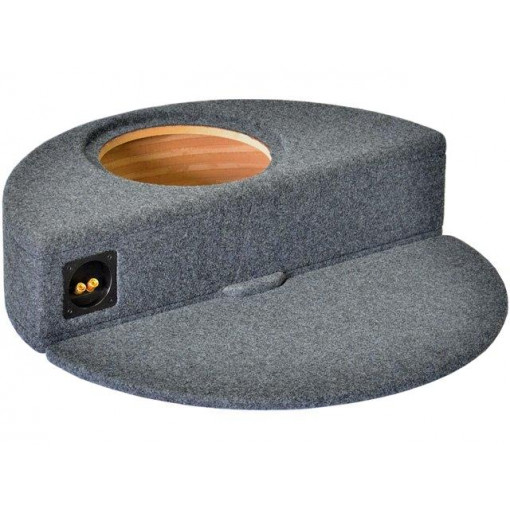 KOLO 650X160; Car loudspeaker enclosure; MDF; gray melange; textil; 15l; 250mm; BASSER