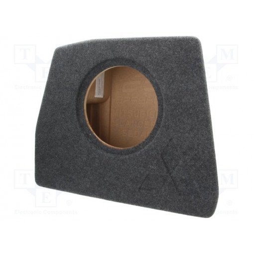 ; Car loudspeaker enclosure; MDF; gray melange; textil; 17l; 250mm; BASSER