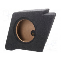 ; Car loudspeaker enclosure; MDF; black melange; textil; 15l; 250mm; BASSER