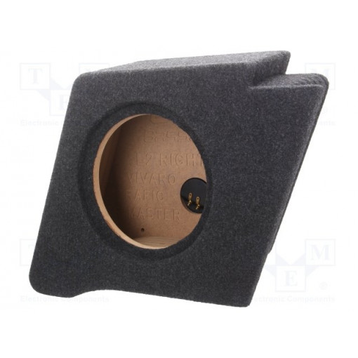 ; Car loudspeaker enclosure; MDF; black melange; textil; 15l; 250mm; BASSER