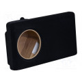; Car loudspeaker enclosure; MDF; black; textil; 15l; 250mm; Opel; BASSER