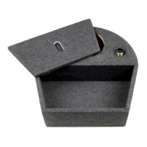 ; Car loudspeaker enclosure; MDF; gray melange; textil; 20l; 250mm; BASSER