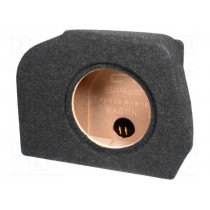 ; Car loudspeaker enclosure; MDF; black melange; textil; 15l; 250mm; BASSER