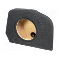 ; Car loudspeaker enclosure; MDF; black melange; textil; 15l; 250mm; BASSER