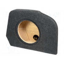; Car loudspeaker enclosure; MDF; black melange; textil; 15l; 250mm; BASSER