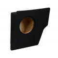 ; Car loudspeaker enclosure; MDF; black; textil; 8l; 200mm; 217mm; VW; BASSER