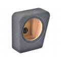 ; Car loudspeaker enclosure; MDF; black melange; textil; 15l; 250mm; BASSER