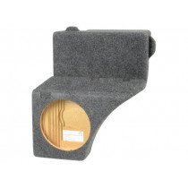 ; Car loudspeaker enclosure; MDF; gray melange; textil; 8l; 200mm; BASSER