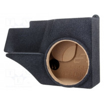 ; Car loudspeaker enclosure; MDF; gray melange; textil; 15l; 250mm; BASSER