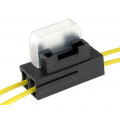; Fuse holder; automotive fuses; 19mm; 0.75mm2; 5A; yellow; 4CARMEDIA