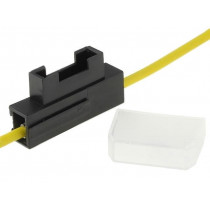 ; Fuse holder; automotive fuses; 19mm; 1.5mm2; 12A; yellow; 4CARMEDIA