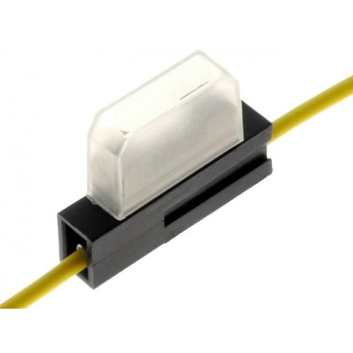 ; Fuse holder; automotive fuses; 19mm; 2.5mm2; 20A; yellow; 4CARMEDIA
