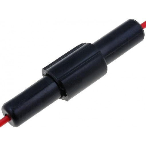 ; Fuse holder; cylindrical fuses; 5x30mm,6,3x32mm; 0.75m2; red; 4CARMEDIA